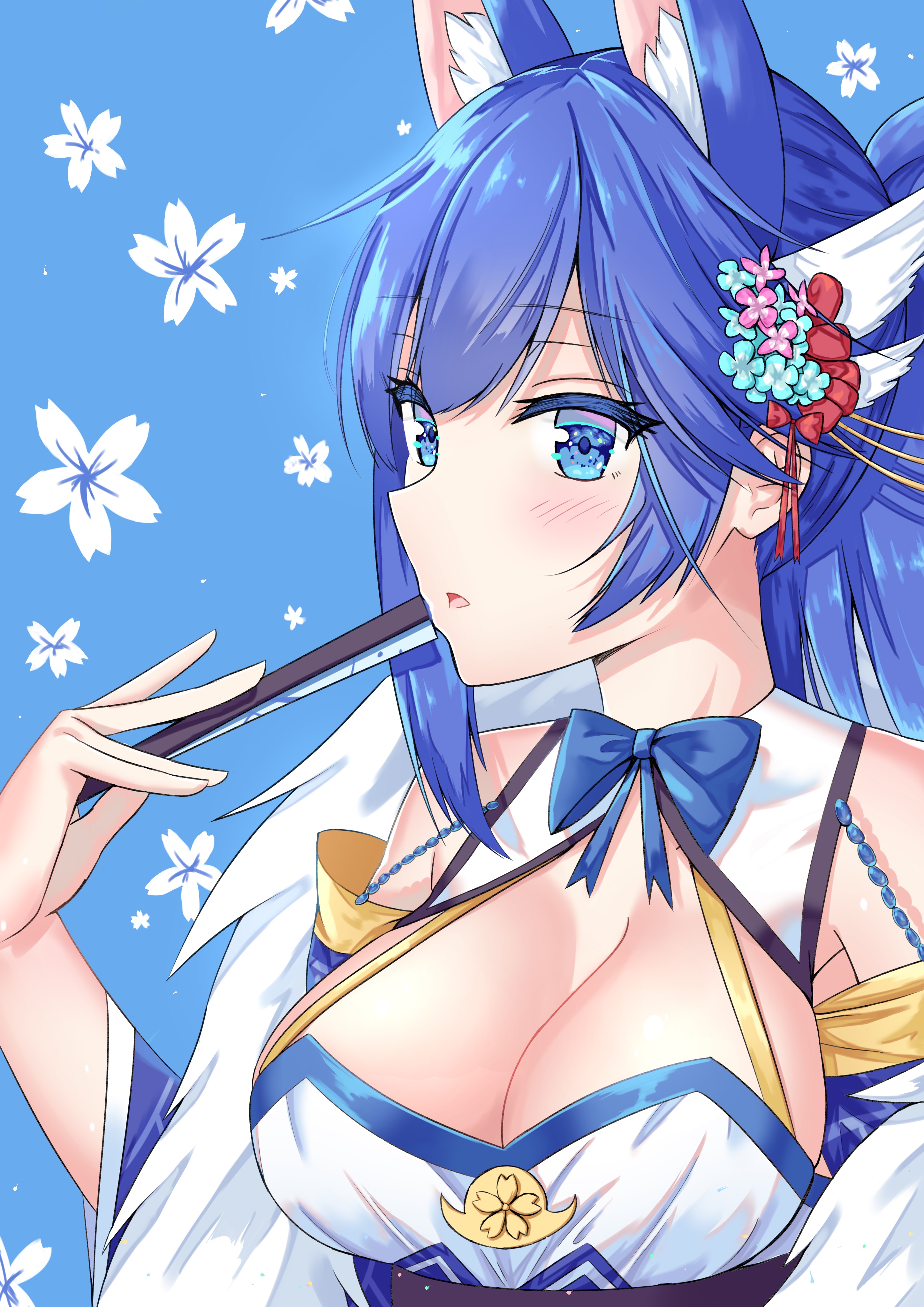 image of a cute foxgirl